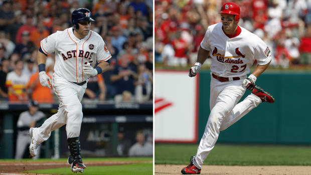 Astros’ Carlos Beltrán side by side with Cardinals’ Scott Rolen